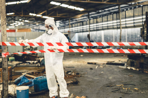 Professional Biohazard technician working in Bellevue, WI